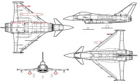 颱風戰鬥機四視圖