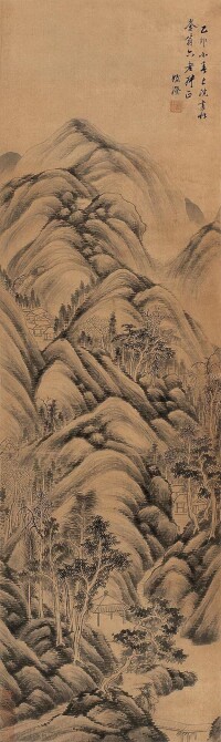 明 何澄《青山隱居圖》