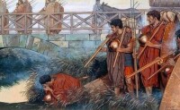 不少羅馬士兵在飲用了不幹凈的河水后腹瀉而死