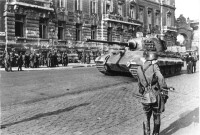 德軍在布達佩斯街頭警戒
