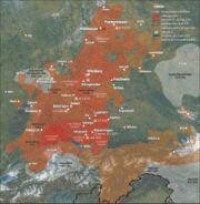 德國農民起義地圖