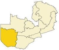 尚比亞西部省 地理位置