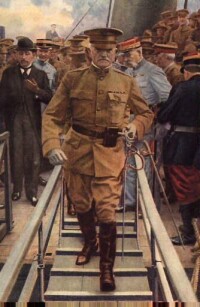 1917年的潘興將軍在法國登陸