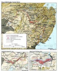 《滿洲里界約》簽訂后中俄邊界示意圖