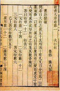 著作《數書九章》