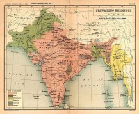 英屬印度全圖（宗教圖）