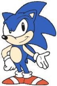 Sonic in the Sonic the Hedgehog TV series.