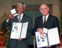 德克勒克和曼德拉同時獲得諾貝爾和平獎