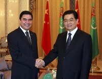 胡錦濤同土庫曼總統會談