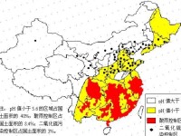 中國酸雨區分布圖