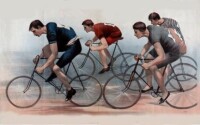 早期自行車運動圖片
