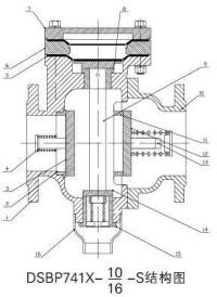 DSBP741X型倒流防止器結構圖