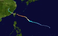 1521號超強颱風杜鵑路徑圖