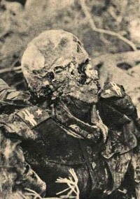 卡廷慘案中被挖掘出的被害者遺骸