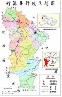 竹溪縣地圖