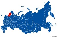 卡累利阿共和國在俄羅斯聯邦中的位置