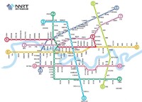 南寧地鐵線路總體規劃線網圖