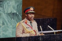 奧巴桑喬將軍在聯合國大會發表演說
