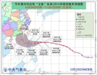 中央氣象台對“玉兔”發布的預報和預警