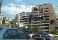 被炸的中國駐貝爾格萊德大使館