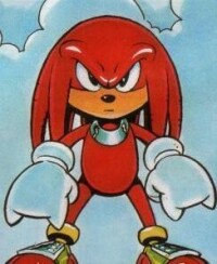 Knuckles in Sonic the Comic.
