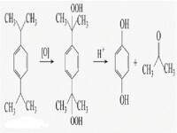 製備對苯二酚的化學反應式