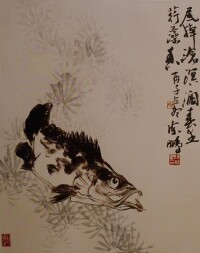 陳鵬大寫意花鳥畫作品欣賞