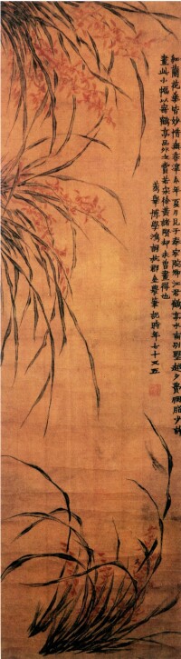 《蘭花圖》南京博物院藏