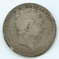 英國1820年喬治三世馬劍克朗銀幣