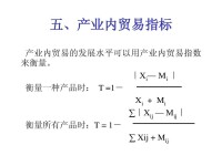 產業內貿易理論正規模型