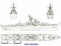01型護衛艦昆明號四視線圖