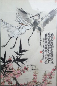 山東濰坊畫廊藏品 陳壽榮《桃花洲》