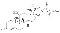 氫化可的松琥珀酸鈉結構式