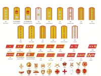 1955年頒發的中國軍銜圖樣