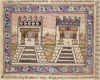 西班牙早期手抄本上的阿茲特克首都特諾奇蒂特蘭