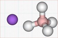 硼氫化鈉：3D結構式
