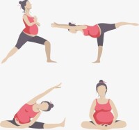 孕婦瑜伽示範圖