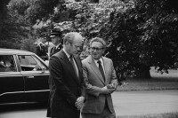 1974年與福特總統交談