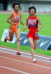 張瑩瑩在比賽中的照片