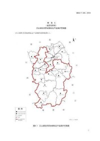 江山綠牡丹地理標誌產品保護範圍圖
