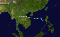 2013年強颱風“蝴蝶”路徑圖