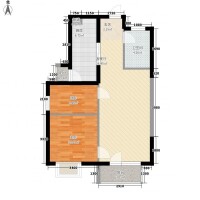 早安北京二期B1戶型2室2廳1衛1廚 79.53㎡