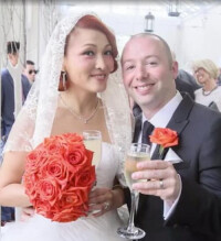 與英國男友結婚