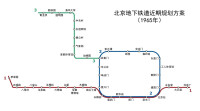 1965年北京地下鐵道早期規劃方案