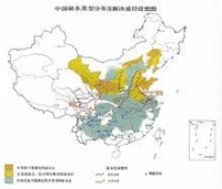 中國缺水類型分佈及解決路徑設想圖