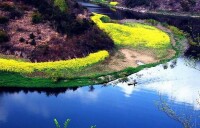 天河鄖西縣境河段風光