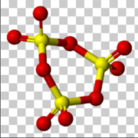 γ-SO3分子的結構模型