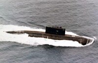 035型潛艇水上高速行駛