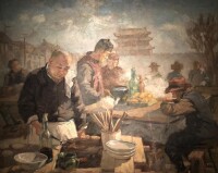 《人民食堂》 李宗津代表作 中央美術學院藏
