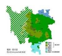 四川話分佈地圖